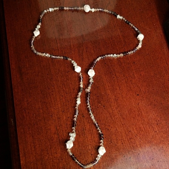 Jewelry - Glass and stone bead necklace
